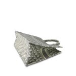 Dior Ecru and Gray Dior Oblique Embroidery Book Tote Large - Image 17
