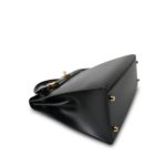 Kelly Sellier 32 Black Box Calfskin Gold Plated C Square Stamp - Image 16