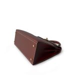 Kelly 28 Rouge H Chamonix White Stitching Gold Plated [E] Stamp - Image 10