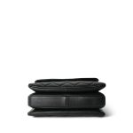 Black Lambskin Quilted Small Trendy CC Light Gold Hardware - Image 5