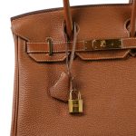 Birkin 30 Gold Togo Gold Plated A Stamp - Image 2