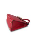 Kelly Sellier 25 Bi-Color Rouge Casaque/Bleu Thalassa Epsom White Stitching Gold Plated [P] Stamp - Image 15