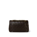Brown Lambskin Quilted Classic Flap Small Gold Hardware - Image 4