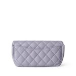21K Lilac Caviar Quilted Classic Sunglasses Case with Chain SHW - Image 4