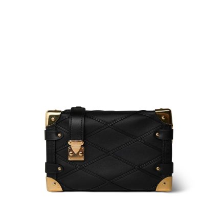 Louis Vuitton Black Side Trunk Malletage Leather