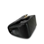 24B Black Lambskin Quilted Mini Square Flap Light Gold Hardware - Image 7