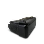 Black Aged Calfskin Quilted Gabrielle Backpack Small MHW - Image 14