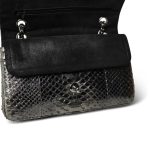 Medium Python Metallic Classic Double Flap - Image 8