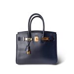 Birkin 30 Navy Box Gold Plated [C] Stamp - Image 3