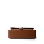 23A Brown/Cognac Caviar Quilted Classic Flap Small Light Gold Hardware - Image 6
