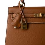 Kelly Sellier 25 Gold Veau Epsom Gold Plated Z Stamp - Image 3