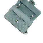 Blue Caviar Quilted Classic Flap Small Silver Hardware - Image 12