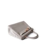Kelly 28 Gris Perle Veau Evercolor Gold Plated D Stamp - Image 8