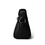 Kelly Messenger Bag PM Noir Evergrain Calfskin Palladium Plated B Stamp - Image 7