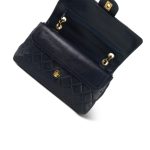 Navy Lambskin Quilted Classic Flap Medium GHW - Image 16