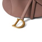 Dior Blush Grained Calfskin Saddle Bag w/ Strap - Image 2