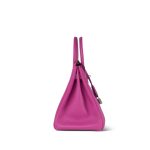 Birkin 30 Magnolia Veau Taurillon Novillo Palladium Plated C Stamp - Image 14
