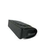 Black Caviar Quilted Small Classic Flap Gold Hardware - Image 8