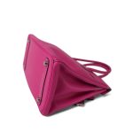 Birkin 30 (Candy Model) Rose Tyrien / Rubis Veau Epsom Leather Palladium Plated P Square Stamp - Image 14