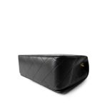 Black Lambskin Quilted CC Full Flap Bag Gold Hardware - Image 7
