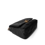 Black Goatskin Quilted 19 Flap Small MHW - Image 11