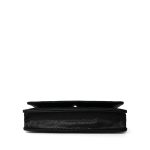 Black Caviar Quilted Wallet on Chain WOC Silver Hardware - Image 3