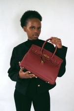 Birkin 30 Rouge Grenat Togo Gold Plated A Stamp - Image 2
