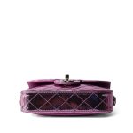 24C Shiny Light Pink Calfskin Quilted Flap Bag & Coin Purse - Image 7