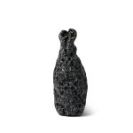 22K Black Ecru Tweed Quilted 22 Hobo Bag Medium Aged Gold Hardware - Image 5
