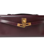 Kelly Cut Clutch Plum Box Gold Plated L Square Stamp - Image 7