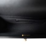Black Caviar Quilted Small Boy Bag Aged Gold Hardware - Image 12