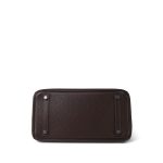 Birkin 30 Chocolate Clemence Palladium Plated [K] Stamp - Image 13
