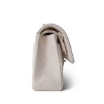 21S White Caviar Quilted Classic Flap Small LGHW - Image 7