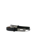 Kelly Belt Noir Epsom Palladium Plated C Stamp - Image 3