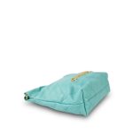 24C Turquoise Calfskin Quilted Mini 22 Bag Aged Gold Hardware - Image 7