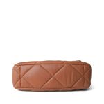 21K Caramel Lambskin Quilted 19 Flap Medium/Large Aged Gold Hardware - Image 6