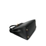 Kelly Sellier 28 Black Box Calfskin Gold Plated V Circle Stamp - Image 18