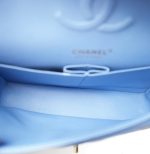 21C Sky Blue Lambskin Quilted Classic Flap Medium LGHW - Image 14