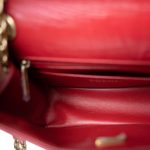 22K Red Aged Calfskin Chevron 255 Reissue Aged Gold Hardware - Image 12