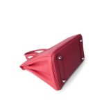 Birkin 25 Rose Lipstick Tadelakt Palladium Plated [R] Stamp - Image 7