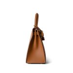 Kelly 28 Sellier Natural Chamonix Gold Plated D Square Stamp - Image 8