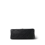 22A Black Crumpled Calfskin Quilted Reissue 2.55 224 Aged Gold Hardware - Image 3