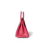 Birkin 25 Rose Lipstick Tadelakt Palladium Plated [R] Stamp - Image 17