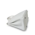 Birkin 25 White Epsom Palladium Plated [N] Stamp - Image 15