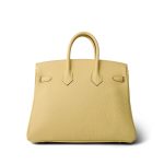 Birkin 25 Jaune Poussin Togo Gold Plated Z Stamp - Image 5