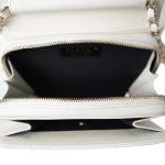 22C White Caviar Quilted Like A Wallet Flap Bag LGHW - Image 20