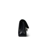 Black Lambskin Quilted Classic Flap Small Gold Hardware - Image 4
