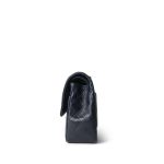 Navy Lambskin Quilted Classic Flap Medium Gold Hardware - Image 2