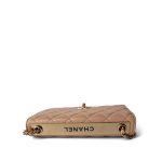 Beige Lambskin Quilted Trendy CC Wallet On Chain LGHW - Image 3