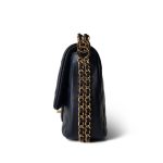 Navy Caviar Quilted CC You Flap Bag Mini GHW - Image 2